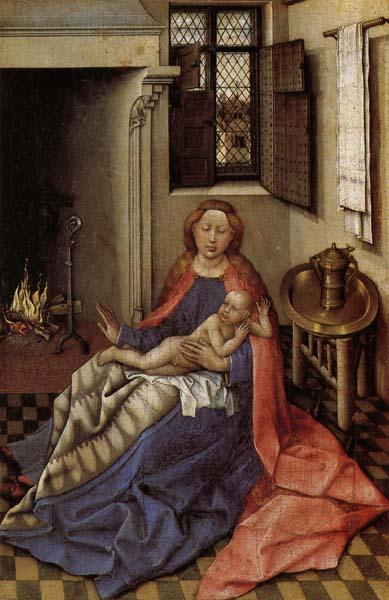 Robert Campin Madonna and Child Befor a Fireplace